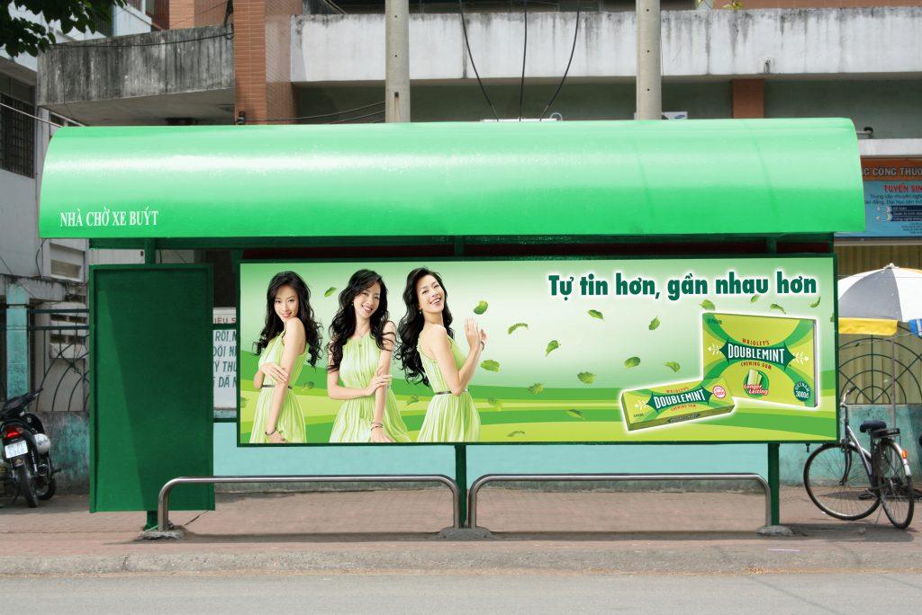 quảng cáo trạm dừng xe buýt