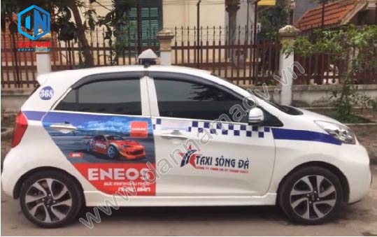 Quảng cáo taxi Hòa Bình - Dầu Nhớt Eneos