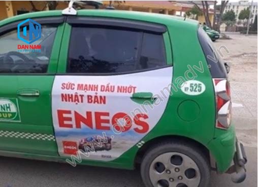 Quảng cáo taxi Mai Linh Vĩnh Phúc - Dầu Nhớt Eneos