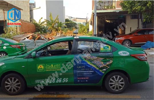 Quảng cáo taxi Bình Dương