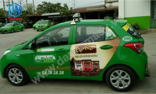 Quảng cáo trên taxi Mai Linh tại Lào Cai ấn tượng