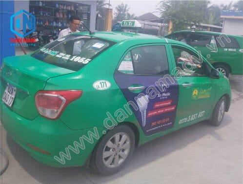 Quảng cáo taxi Sao Đỏ tại Long An