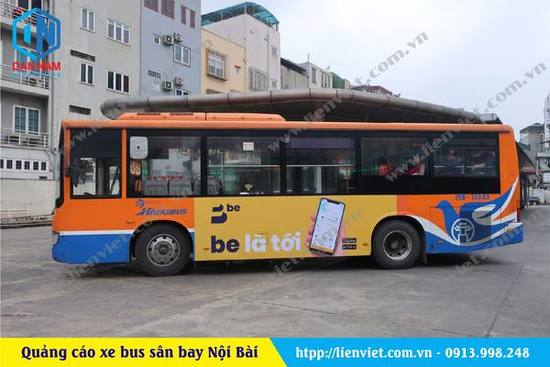quảng cáo xe bus sân bay nội bài