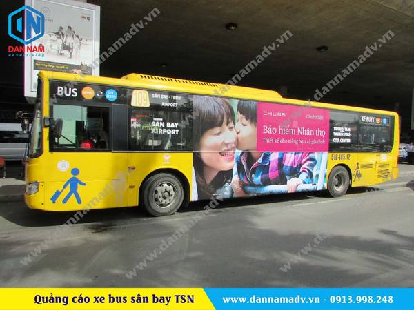 quảng cáo xe bus sân bay tân sơn nhất 2