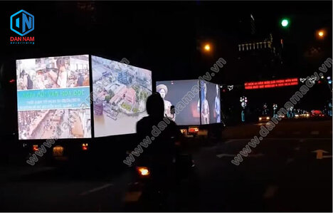Quảng cáo màn hình Led trên xe tải - Bất Động Sản