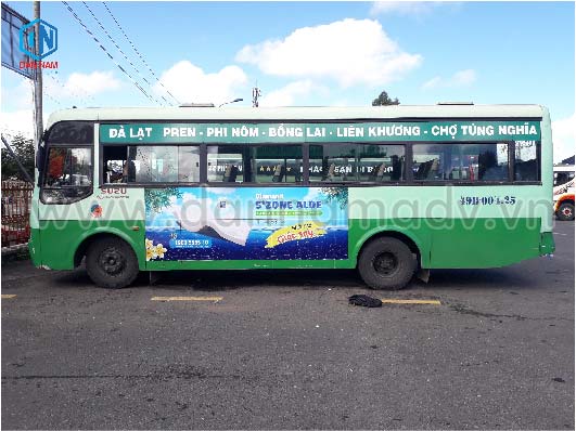 quảng cáo xe bus lâm đồng