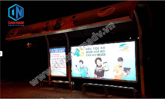quảng cáo nhà chờ xe bus hà nội