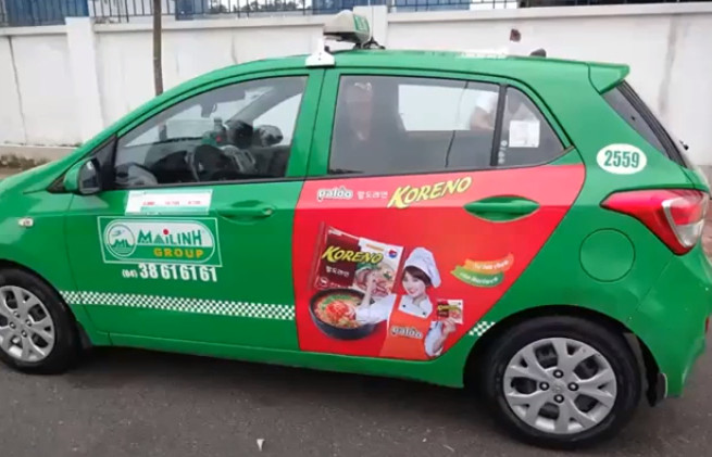 quảng cáo taxi mai linh