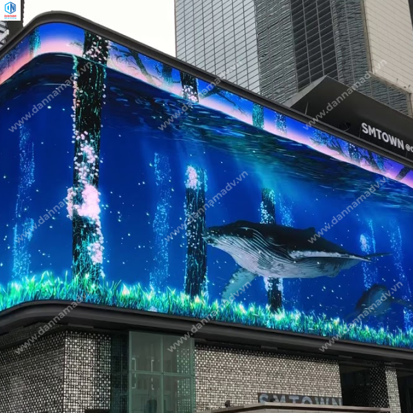 Quảng cáo màn hình LED 3D Quảng cáo màn hình LED 3D
