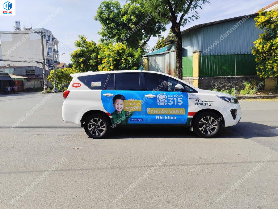 Quảng cáo taxi Vinasun