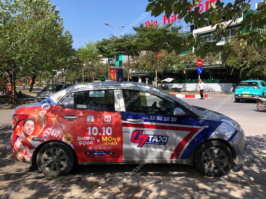 Quảng cáo taxi G7