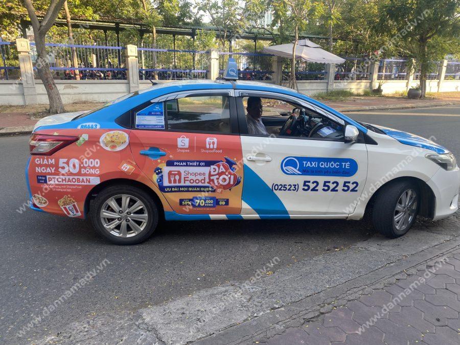 Quảng cáo trên taxi Nha Trang