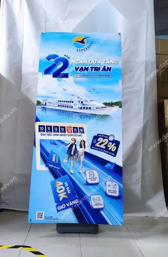 Standee đế nước giá rẻ